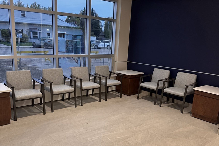reception area waiting room chairs
